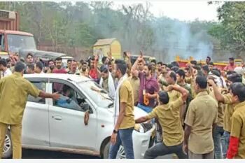 ଡ୍ରାଇଭର ସଂଘର ଷ୍ଟିଅରିଂ ଛାଡ , ଯାତ୍ରୀ ପ୍ରଭାବିତ ହେବା ସହ ମିଳୁନି ପେଟ୍ରୋଲ