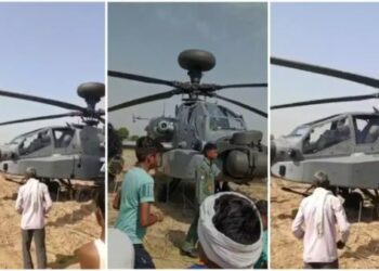 ଭାରତୀୟ ବାୟୁସେନା ହେଲିକପ୍ଟରର ଜରୁରୀ ଅବତରଣ