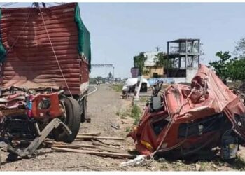 ଦୁଇ ଟ୍ରକ ମୁହାଁମୁହିଁ: ୪ ଜଣଙ୍କର ମୃତ୍ୟୁ, ୧୫୦ ମେଣ୍ଢା ମୃତ