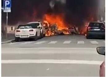 ଇଟାଲୀର ମିଲାନ ସହରରେ ବିସ୍ଫୋରଣ, ଜଳିଗଲା ଅନେକ ଗାଡି