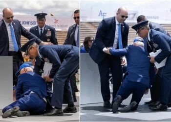 ମଞ୍ଚରେ ଖସି ପଡ଼ିଲେ ରାଷ୍ଟ୍ରପତି ଜୋ ବାଇଡେନ୍