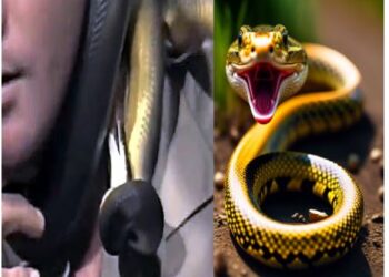 ଲାଇଭ ଶୋ ଚାଲିଥିବା ବେଳେ କାମୁଡିଲା ସାପ , ଭିଡିଓ ଦେଖିଲେ ଆପଣବି ଡରିଯବେ