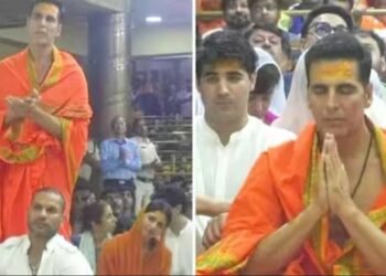 ଜନ୍ମଦିନରେ ମହାକାଳଙ୍କ ଦର୍ଶନ କରିବାକୁ ପହଞ୍ଚିଲେ ଅକ୍ଷୟ କୁମାର