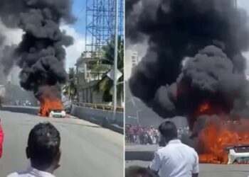 ହୁତୁହୁତୁ ହୋଇ ଜଳିଗଲା ଇଲେକ୍ଟ୍ରିକ କାର