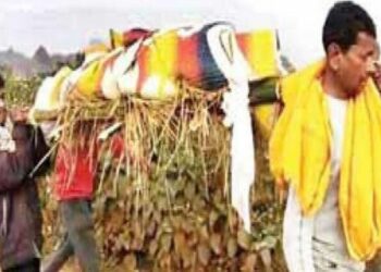 ଶବକୁ ମିଳିଲାନି ସମ୍ମାନ ; କୋକେଇରେ ୨୦ କିମି ବୋହିଲେ ପରିବାର , ରାଜନେତାଙ୍କ ସହଯୋଗ