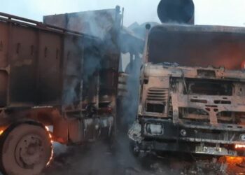 ସିରିଜ ଦୁର୍ଘଟଣା : ଜଳିଗଲା ପିକଅପ ଭ୍ୟାନ