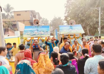 ଜଗତସିଂହପୁର ମ୍ୟୁନିସିପାଲିଟିରେ ଜୟ ଜଗନ୍ନାଥ ‘ଅର୍ପଣ ରଥ’ ପରିକ୍ରମା