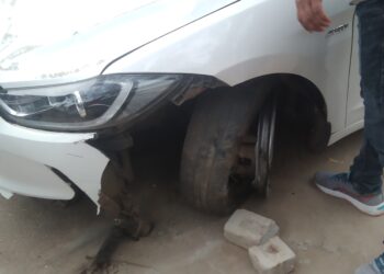 ରାଜଧାନୀରେ ଦୁର୍ଘଟଣା; ଅଟୋ,ସ୍କୁଟିକୁ ପିଟିଲା କାର