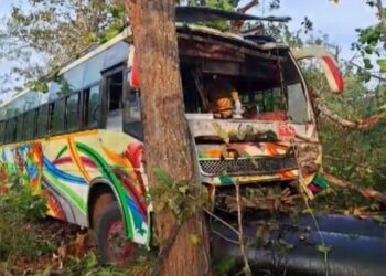 ଘାଟିରେ ବସ ଦୁର୍ଘଟଣା : ୮ ଆହତ