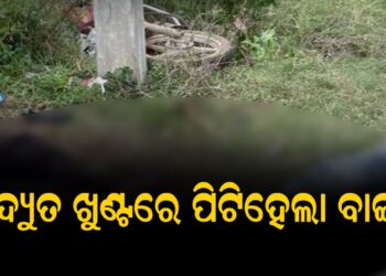 ବିଦ୍ୟୁତ ଖୁଣ୍ଟରେ ପିଟିହେଲା ବାଇକ, ୨ ମୃତ