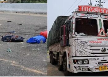 ରାସ୍ତା କଡରେ ଶୋଇଥିବା ବେଳେ ଚଢିଗଲା ଟ୍ରକ