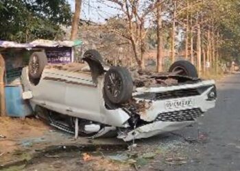 ଓଲଟିଲା ଅତିରିକ୍ତ ଏସପିଙ୍କ ଗାଡି