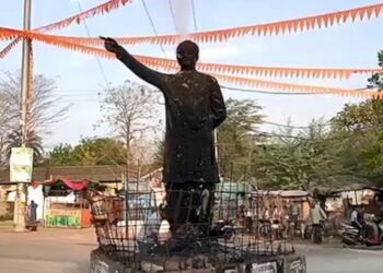 ପାଟଣାଗଡରେ ଜାଳିଦେଲେ ବିଜୁବାବୁଙ୍କ ପ୍ରତିମୂର୍ତ୍ତି