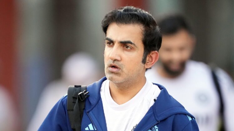 Dubai: Indias head coach Gautam Gambhir  during a practice session ahead of a One Day International (ODI) cricket match of the ICC Champions Trophy between India and New Zealand, at  ICC Academy Ground No 2 , in Dubai, UAE, Friday, Feb. 28, 2025. (PTI Photo/Arun Sharma)(PTI02_28_2025_000582B)