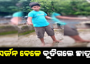 ବିସର୍ଜନ ବେଳେ ବୁଡିଗଲେ ଛାତ୍ର