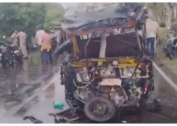 ପାଟନାରେ ଅଟୋ-ଟ୍ରକ ମୁହାଁମୁହିଁ ଧକ୍କା