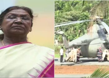 ହେଲିପ୍ୟାଡରେ ଫସିଲା ରାଷ୍ଟ୍ରପତିଙ୍କ ହେଲିକପ୍ଟର