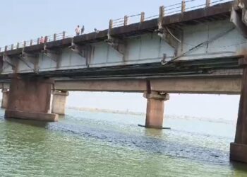 ମହାନଦୀ ବ୍ରିଜରୁ ଖସିପଡିଲେ ଯୁବକ