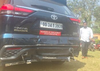 ସାଂସଦ ବିଭୁ ତରାଇଙ୍କ କାର ଦୁର୍ଘଟଣା