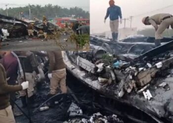 କର୍ଣ୍ଣାଟକରେ ଜଳିଗଲା ବସ ; ୧୦ ମୃତ