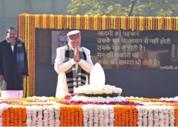 ବାଜପେୟୀଙ୍କୁ ଶ୍ରଦ୍ଧାଞ୍ଜଳୀ ଦେଲେ ପ୍ରଧାନମନ୍ତ୍ରୀ ମୋଦି