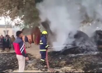 ଧାନ ଗଦାରେ ନିଆଁ ଲଗାଇଦେଲେ ଦୁର୍ବୁତ୍ତ