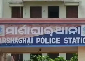 BNS 163 in front of Marsaghai police station : ମାର୍ଶାଘାଇ ଥାନା ଆଗରେ BNS ୧୬୩